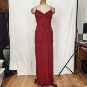 Red Sparkly Jessica Rabbit Style Gown - image 1